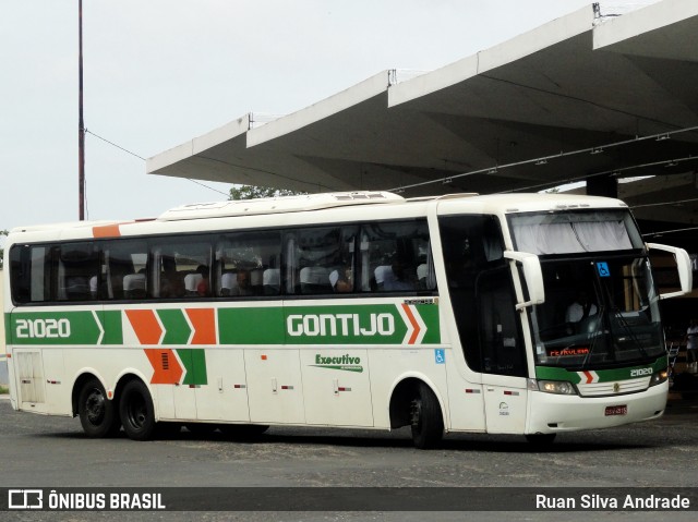 Empresa Gontijo de Transportes 21020 na cidade de Teresina, Piauí, Brasil, por Ruan Silva Andrade. ID da foto: 7515449.