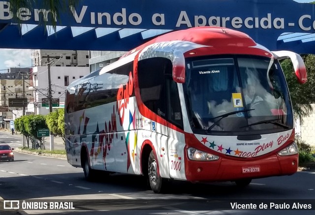 Play Bus Turismo 7000 na cidade de Aparecida, São Paulo, Brasil, por Vicente de Paulo Alves. ID da foto: 7516190.