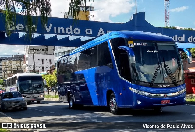 Ônibus Particulares 5074 na cidade de Aparecida, São Paulo, Brasil, por Vicente de Paulo Alves. ID da foto: 7516127.