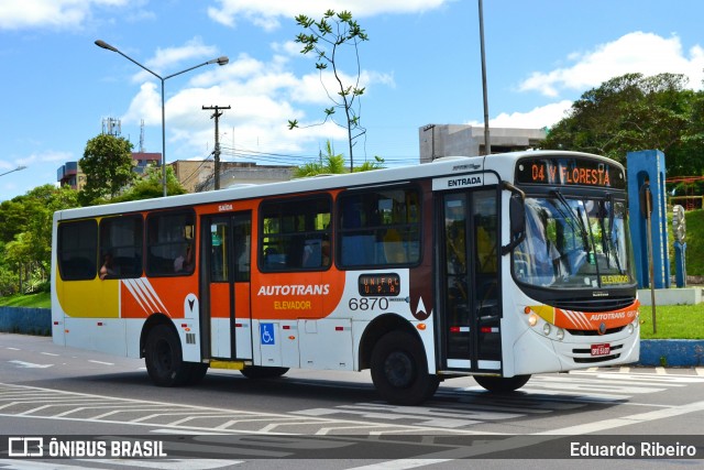 Autotrans > Turilessa 6870 na cidade de Varginha, Minas Gerais, Brasil, por Eduardo Ribeiro. Número da foto: #7516425.