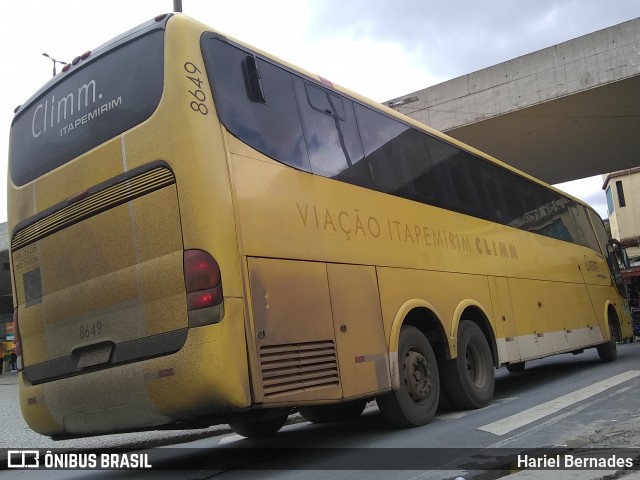 Viação Itapemirim 8649 na cidade de Belo Horizonte, Minas Gerais, Brasil, por Hariel Bernades. Número da foto: #7515583.