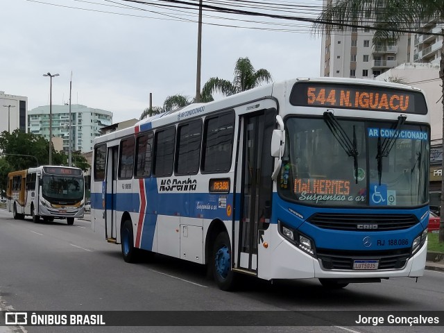 Viação Nossa Senhora da Penha RJ 188.086 na cidade de Rio de Janeiro, Rio de Janeiro, Brasil, por Jorge Gonçalves. Número da foto: #7515792.