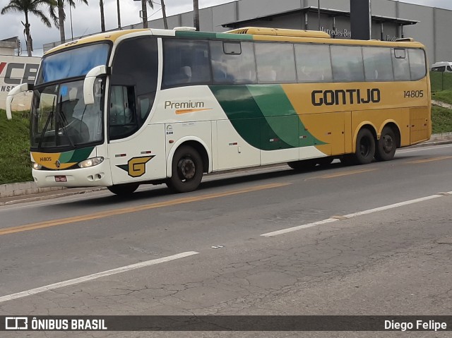 Empresa Gontijo de Transportes 14805 na cidade de Formiga, Minas Gerais, Brasil, por Diego Felipe. ID da foto: 7517070.