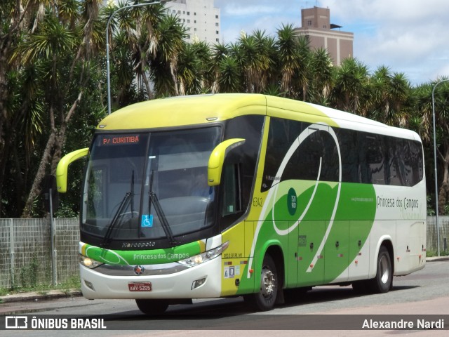 Expresso Princesa dos Campos 6342 na cidade de Curitiba, Paraná, Brasil, por Alexandre Rodrigo. Número da foto: #7519169.