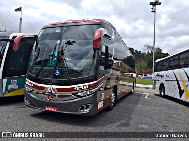 Santa Maria Fretamento e Turismo 950 na cidade de São Paulo, São Paulo, Brasil, por Gabriel Garves. ID da foto: 7518332.