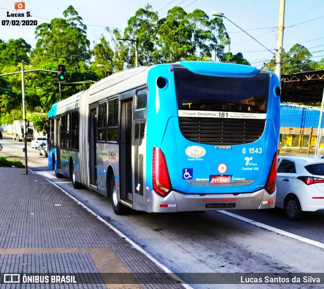 Viação Grajaú S.A. 6 1543 na cidade de São Paulo, São Paulo, Brasil, por Lucas Santos da Silva. Número da foto: #7517869.