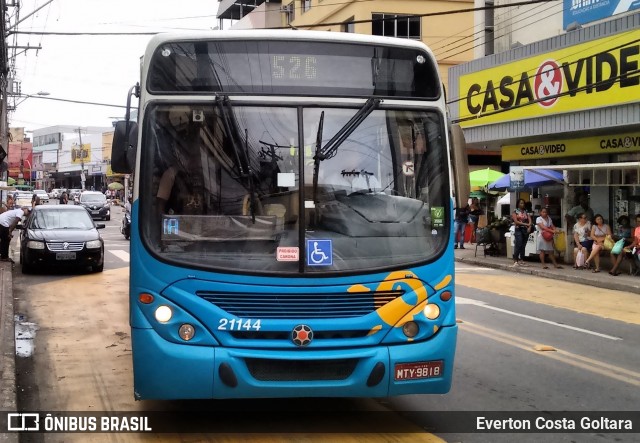 Santa Zita Transportes Coletivos 21144 na cidade de Cariacica, Espírito Santo, Brasil, por Everton Costa Goltara. ID da foto: 7520043.