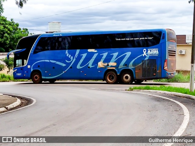 Viação Juína 1507 na cidade de Cuiabá, Mato Grosso, Brasil, por Guilherme Henrique. ID da foto: 7520093.