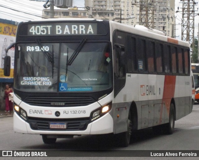 Evanil Transportes e Turismo RJ 132.018 na cidade de Nova Iguaçu, Rio de Janeiro, Brasil, por Lucas Alves Ferreira. Número da foto: #7518114.