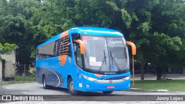 Litorânea Transportes Coletivos 5102 na cidade de Guarujá, São Paulo, Brasil, por Jonny Lopes. ID da foto: 7520053.