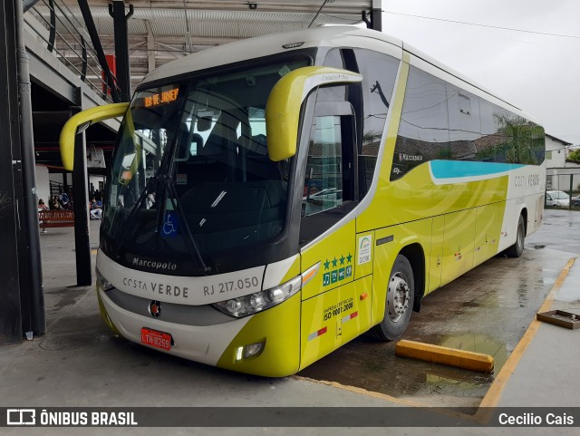 Costa Verde Transportes RJ 217.050 na cidade de Paraty, Rio de Janeiro, Brasil, por Cecilio Cais. ID da foto: 7522917.