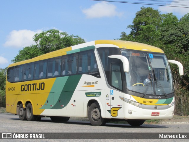 Empresa Gontijo de Transportes 18480 na cidade de Recife, Pernambuco, Brasil, por Matheus Lex. Número da foto: #7523029.