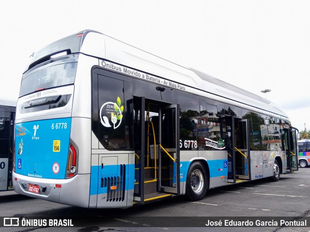 Transwolff Transportes e Turismo 6 6778 na cidade de São Paulo, São Paulo, Brasil, por José Eduardo Garcia Pontual. Número da foto: #7521066.