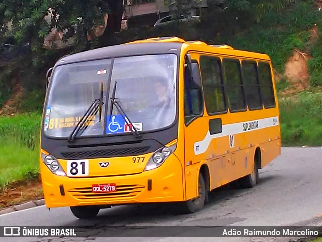 Transporte Suplementar de Belo Horizonte 977 na cidade de Belo Horizonte, Minas Gerais, Brasil, por Adão Raimundo Marcelino. ID da foto: 7522398.