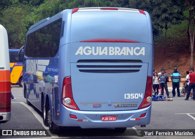 Viação Águia Branca 13504 na cidade de São Paulo, São Paulo, Brasil, por Yuri Ferreira Marinho. Número da foto: #7521730.