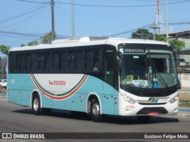 TBS - Travel Bus Service > Transnacional Fretamento 07313 na cidade de Jaboatão dos Guararapes, Pernambuco, Brasil, por Gustavo Felipe Melo. ID da foto: 7521822.