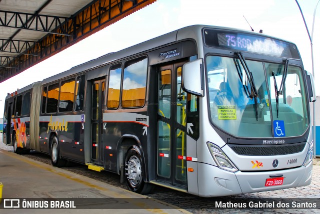 Viação Avante 14000 na cidade de Itu, São Paulo, Brasil, por Matheus Gabriel dos Santos. ID da foto: 7520465.