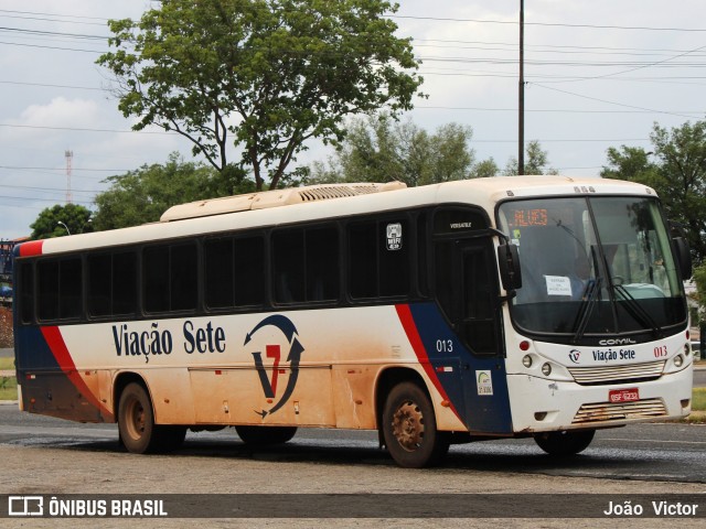 Viação Sete 013 na cidade de Teresina, Piauí, Brasil, por João Victor. ID da foto: 7525181.