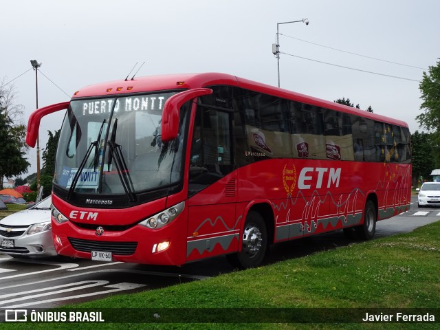 ETM - Empresa de Transporte Maullín 207 na cidade de Puerto Montt, Llanquihue, Los Lagos, Chile, por Javier Ferrada. Número da foto: #7525248.