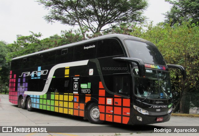Viação Sampaio 11870 na cidade de São Paulo, São Paulo, Brasil, por Rodrigo  Aparecido. Número da foto: #7524934.