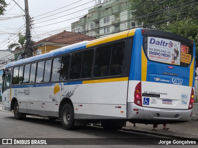 Viação Redentor C47752 na cidade de Rio de Janeiro, Rio de Janeiro, Brasil, por Jorge Gonçalves. ID da foto: 7525601.