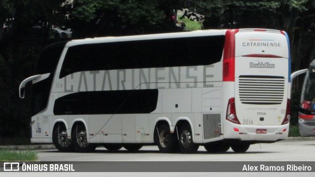 Auto Viação Catarinense 3514 na cidade de Taubaté, São Paulo, Brasil, por Alex Ramos Ribeiro. ID da foto: 7527172.