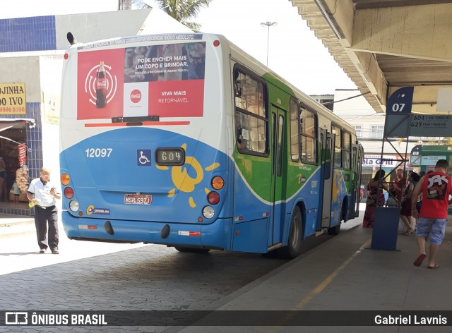 Viação Praia Sol 12097 na cidade de Vila Velha, Espírito Santo, Brasil, por Gabriel Lavnis. ID da foto: 7527443.