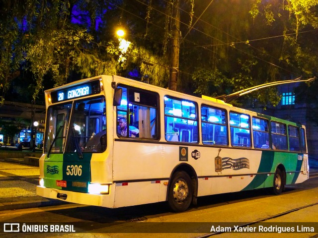 Viação Piracicabana Santos 5306 na cidade de Santos, São Paulo, Brasil, por Adam Xavier Rodrigues Lima. Número da foto: #7528240.