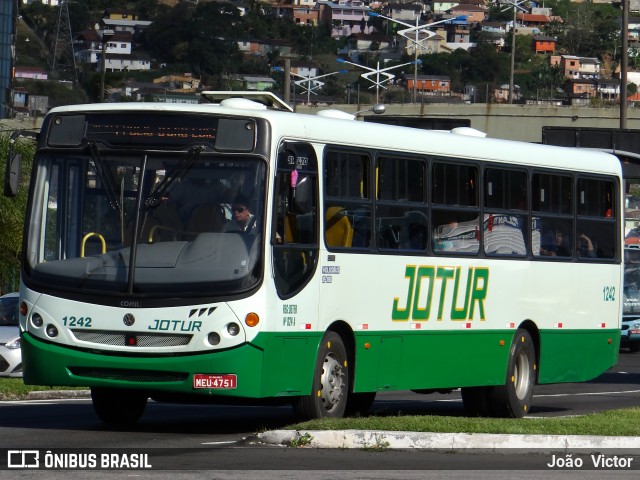 Jotur - Auto Ônibus e Turismo Josefense 1242 na cidade de Florianópolis, Santa Catarina, Brasil, por João Victor. ID da foto: 7527150.