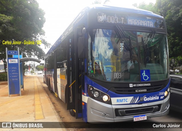 HP Transportes Coletivos 20801 na cidade de Goiânia, Goiás, Brasil, por Carlos Júnior. Número da foto: #7528642.