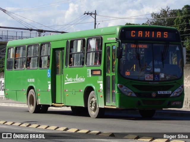 Transportes Santo Antônio RJ 161.183 na cidade de Duque de Caxias, Rio de Janeiro, Brasil, por Roger Silva. ID da foto: 7527101.