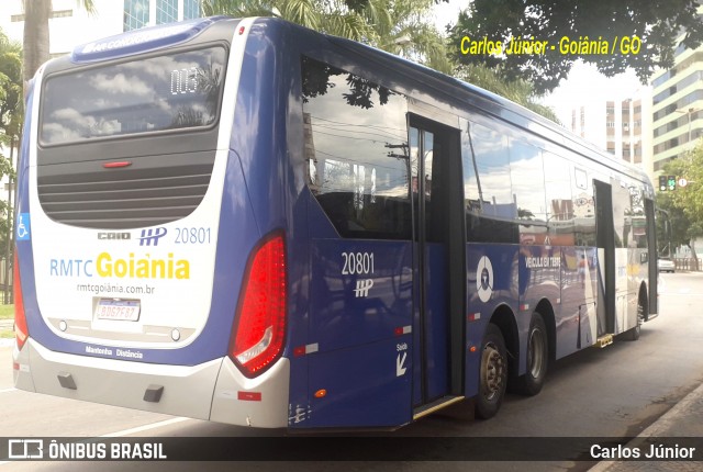 HP Transportes Coletivos 20801 na cidade de Goiânia, Goiás, Brasil, por Carlos Júnior. Número da foto: #7528629.