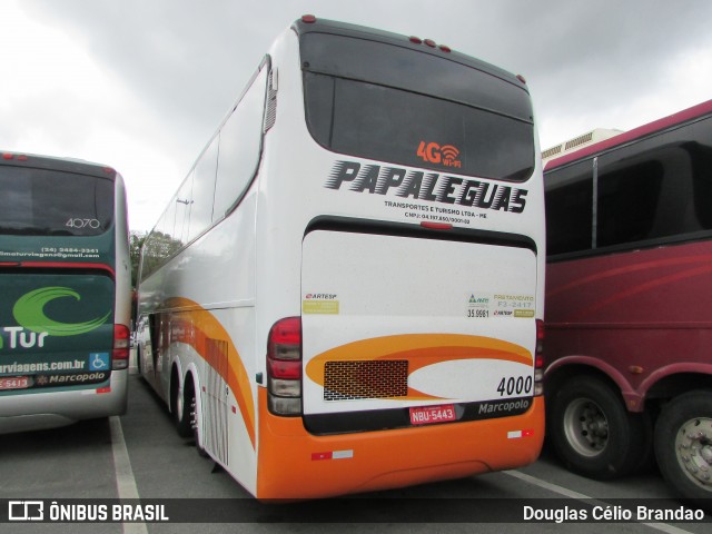 Papaléguas Transportes e Turismo 4000 na cidade de Aparecida, São Paulo, Brasil, por Douglas Célio Brandao. Número da foto: #7526782.