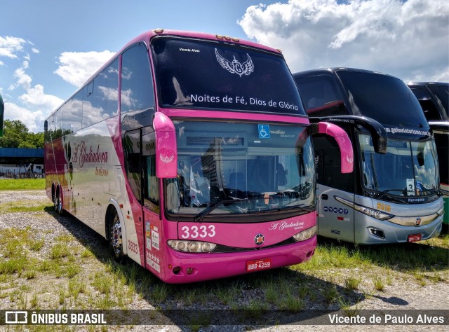 A Gladiadora Turismo 3333 na cidade de Aparecida, São Paulo, Brasil, por Vicente de Paulo Alves. ID da foto: 7531889.