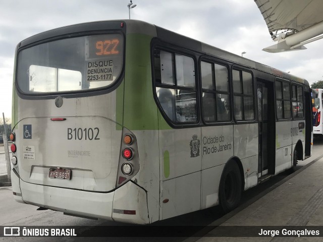 Transportes Paranapuan B10102 na cidade de Rio de Janeiro, Rio de Janeiro, Brasil, por Jorge Gonçalves. Número da foto: #7530305.