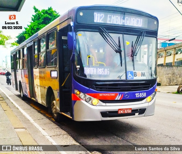 Viação Miracatiba 15.858 na cidade de São Paulo, São Paulo, Brasil, por Lucas Santos da Silva. Número da foto: #7530725.