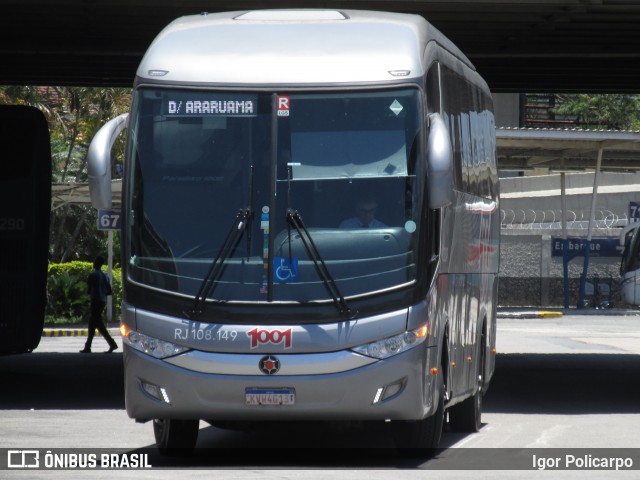 Auto Viação 1001 RJ 108.149 na cidade de Rio de Janeiro, Rio de Janeiro, Brasil, por Igor Policarpo. ID da foto: 7531455.