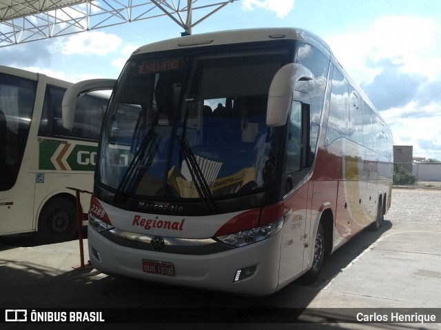 Viação Regional 2288 na cidade de Paulo Afonso, Bahia, Brasil, por Carlos Henrique. ID da foto: 7530871.