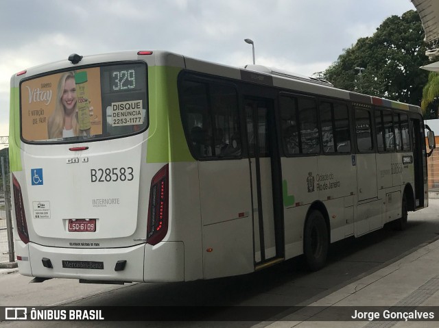 Viação Ideal B28583 na cidade de Rio de Janeiro, Rio de Janeiro, Brasil, por Jorge Gonçalves. Número da foto: #7530264.