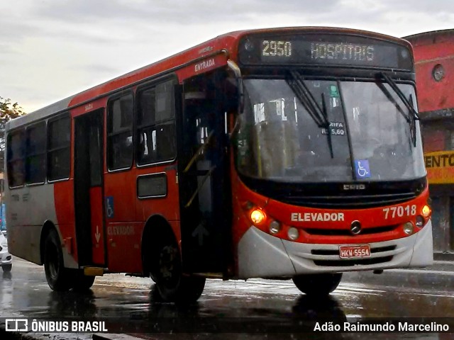 Eldorado Transportes 77018 na cidade de Belo Horizonte, Minas Gerais, Brasil, por Adão Raimundo Marcelino. Número da foto: #7531645.