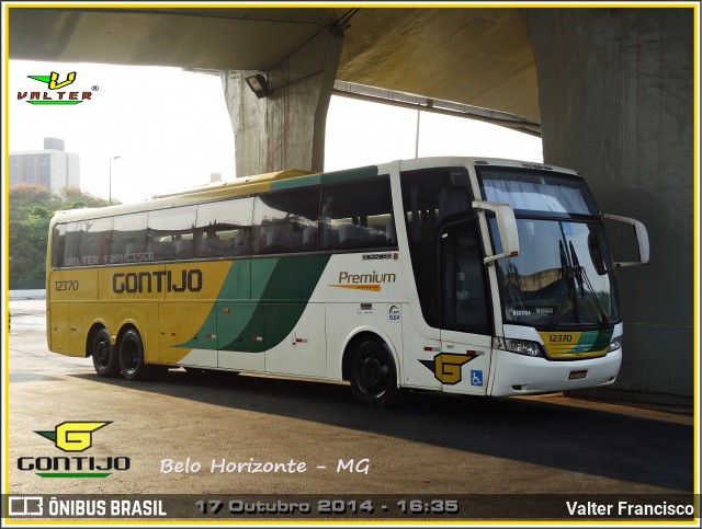 Empresa Gontijo de Transportes 12370 na cidade de Belo Horizonte, Minas Gerais, Brasil, por Valter Francisco. Número da foto: #7532139.