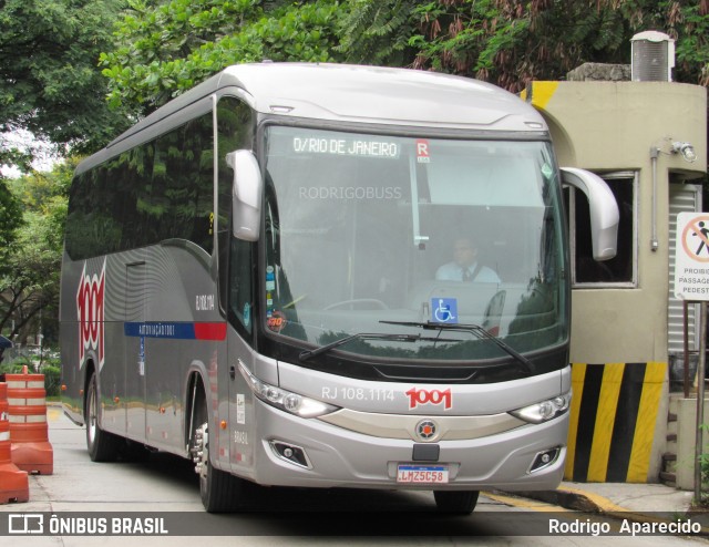 Auto Viação 1001 RJ 108.1114 na cidade de São Paulo, São Paulo, Brasil, por Rodrigo  Aparecido. Número da foto: #7530985.