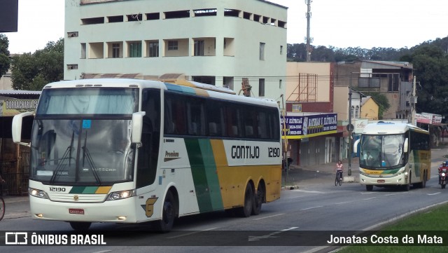 Empresa Gontijo de Transportes 12190 na cidade de Ipatinga, Minas Gerais, Brasil, por Jonatas Costa da Mata. ID da foto: 7530835.