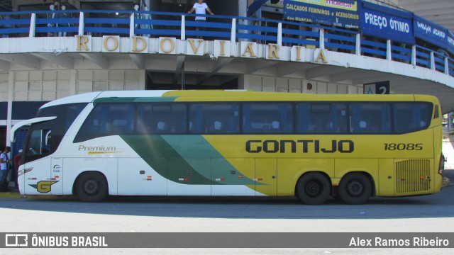 Empresa Gontijo de Transportes 18085 na cidade de Aparecida, São Paulo, Brasil, por Alex Ramos Ribeiro. ID da foto: 7533829.