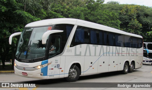 Auto Viação Catarinense 3395 na cidade de São Paulo, São Paulo, Brasil, por Rodrigo  Aparecido. Número da foto: #7534173.