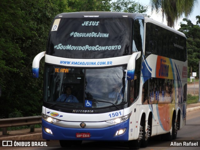 Viação Juína 1501 na cidade de Cáceres, Mato Grosso, Brasil, por Allan Rafael. ID da foto: 7535362.