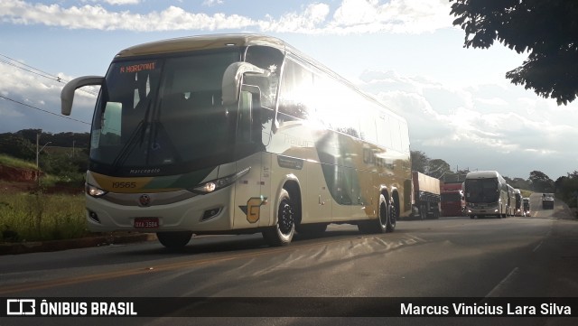 Empresa Gontijo de Transportes 19565 na cidade de Cláudio, Minas Gerais, Brasil, por Marcus Vinicius Lara Silva. ID da foto: 7533257.