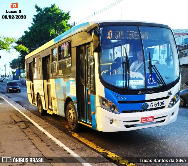Transwolff Transportes e Turismo 6 6109 na cidade de São Paulo, São Paulo, Brasil, por Lucas Santos da Silva. Número da foto: #7534617.