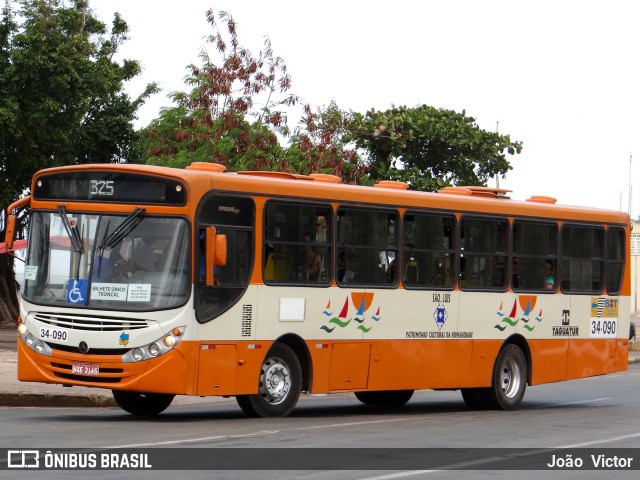 Taguatur - Taguatinga Transporte e Turismo 100.064 na cidade de São Luís, Maranhão, Brasil, por João Victor. ID da foto: 7534192.