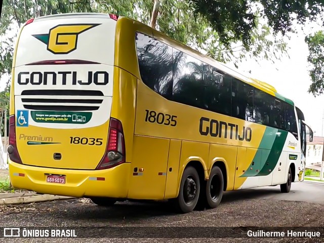 Empresa Gontijo de Transportes 18035 na cidade de Cuiabá, Mato Grosso, Brasil, por Guilherme Henrique. Número da foto: #7533457.